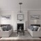 Ekena Millwork Biddix Ceiling Medallion (Fits Canopies up to 7 1/2"), 20 7/8"OD x 1 1/4"P, Witch Hazel Crackle CM20BXWHC - alternate 4